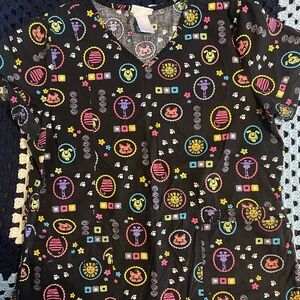 Scrubstar Women's Top with Colorful Pattern